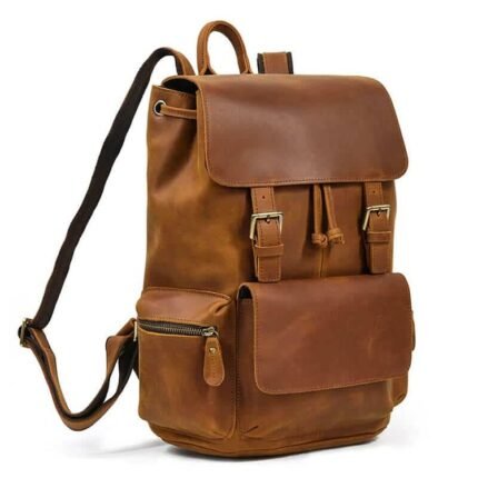 CRAZY HORSE  LEATHER BACKPACK